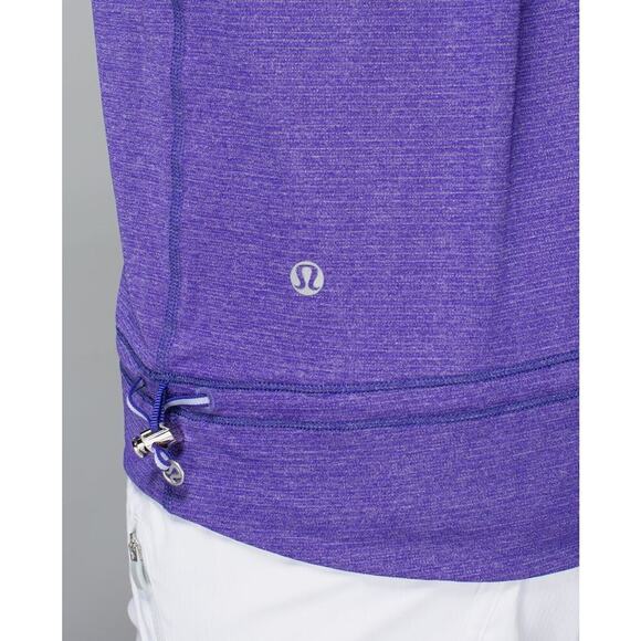 Lululemon Rest Less Tank Top Women’s Size 4 Berry Purple Cinched Built In Bra - Picture 10 of 10